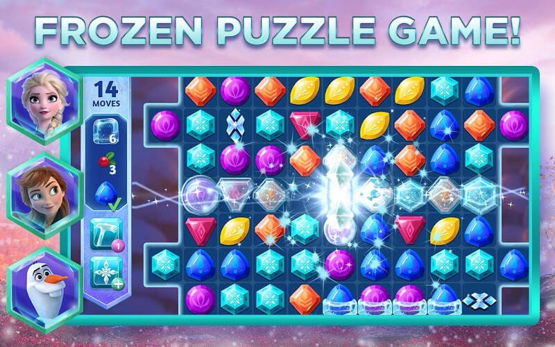 🥇 Disney Frozen Adventures MOD APK 9.0.2 (Corazones / impulsores